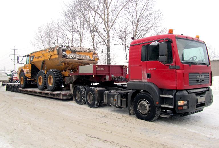 Отправить грузовик  из Подольска в Новосемейкино